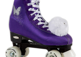Epic Purple Butterfly LED Quad Skate