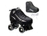 Epic Galaxy Elite Black Quad Roller Skates Package