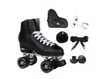 Epic Classic Black Quad Roller Skates Package