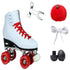 Epic Classic White & Red Quad Roller Skates