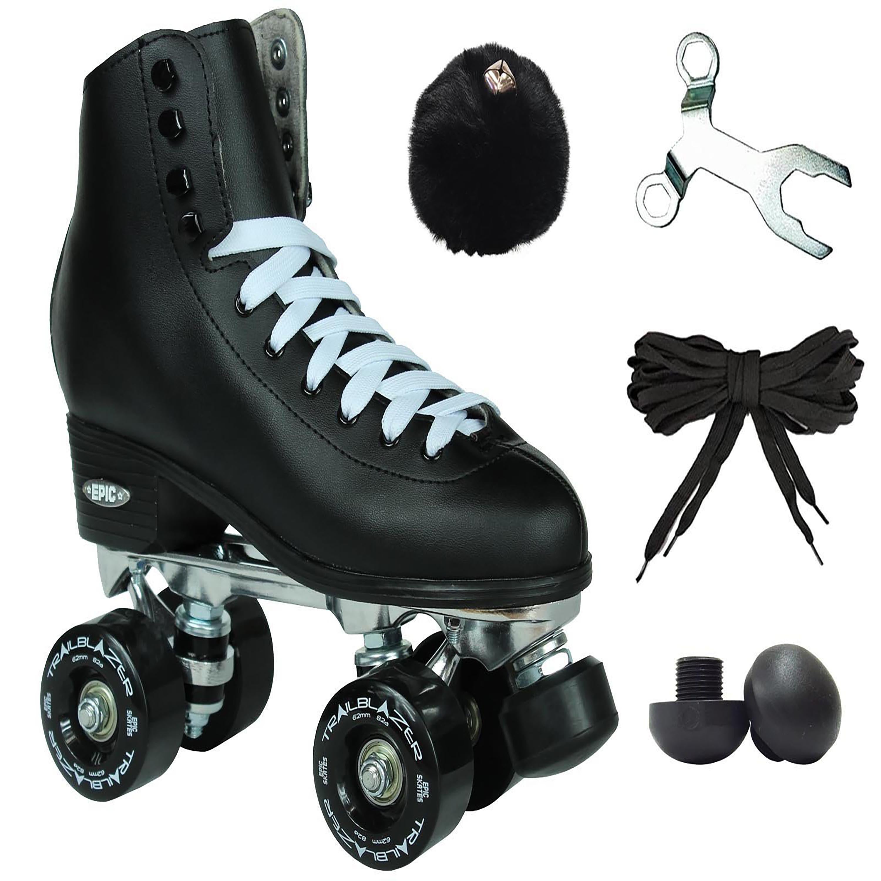 Epic Classic Black Quad Roller Skates