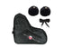 Epic Black Roller Skate Accessory 3 Pc. Bundle w/Bag, Laces, Pompoms