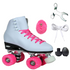 Epic Classic White & Pink Quad Roller Skates