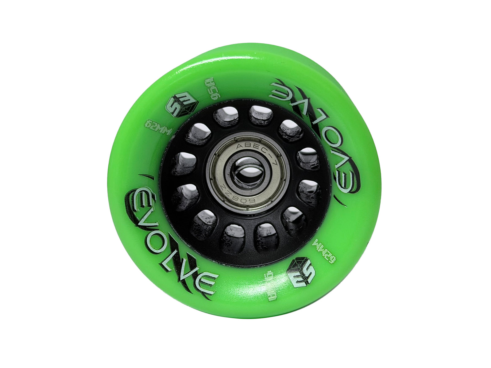 Epic Evolve Green Quad Speed Skate Wheels