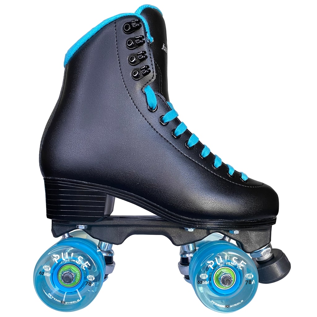 FINESSE NYLON WOMEN'S OUTDOOR PACKAGE Black and Teal Boot w/ Blue Pulse Lite wheels