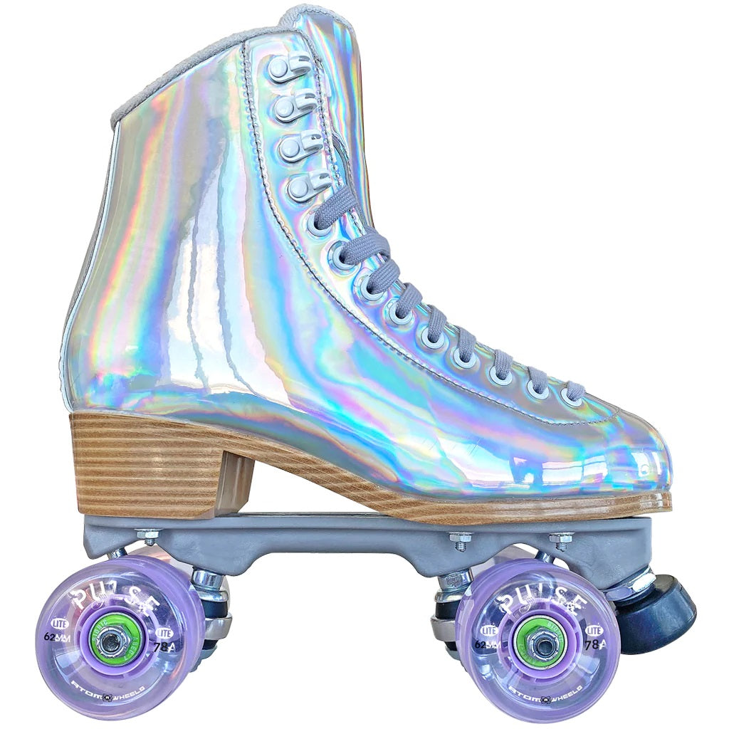 EVO LE NYLON WOMEN'S OUTDOOR PACKAGE Hologram w/ Lilac Pulse Lite Wheels & Gray Laces