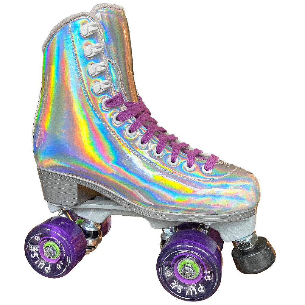 EVO NYLON WOMEN'S OUTDOOR PACKAGE Hologram w/ Purple Pulse Lite Wheels & Purple Laces