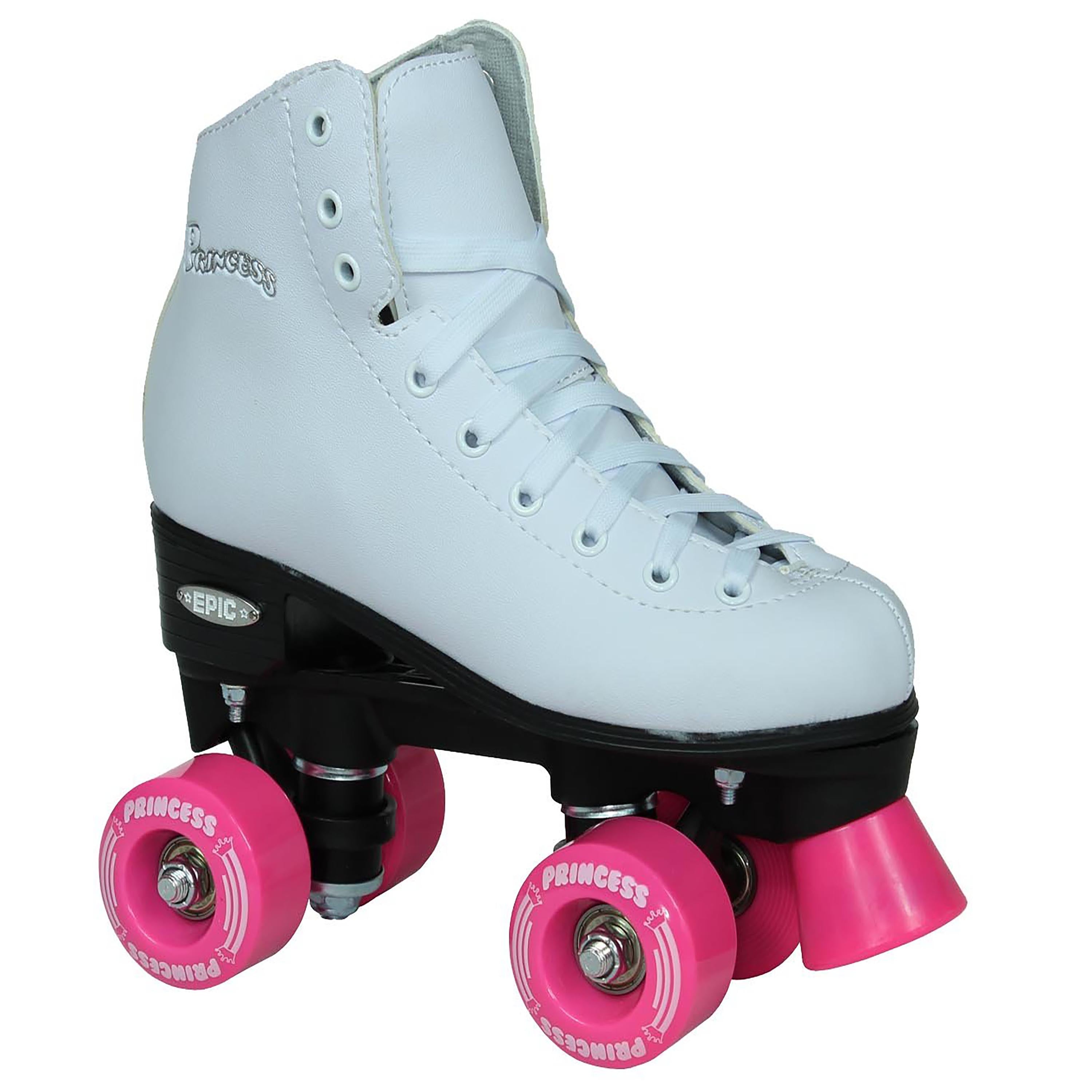 Epic Pink Princess Quad Roller Skates