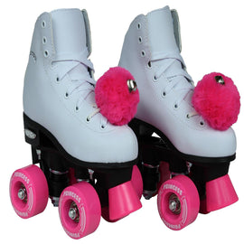 Epic Pink Princess Quad Roller Skates