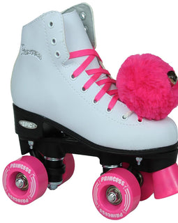Epic Pink Princess Quad Roller Skates