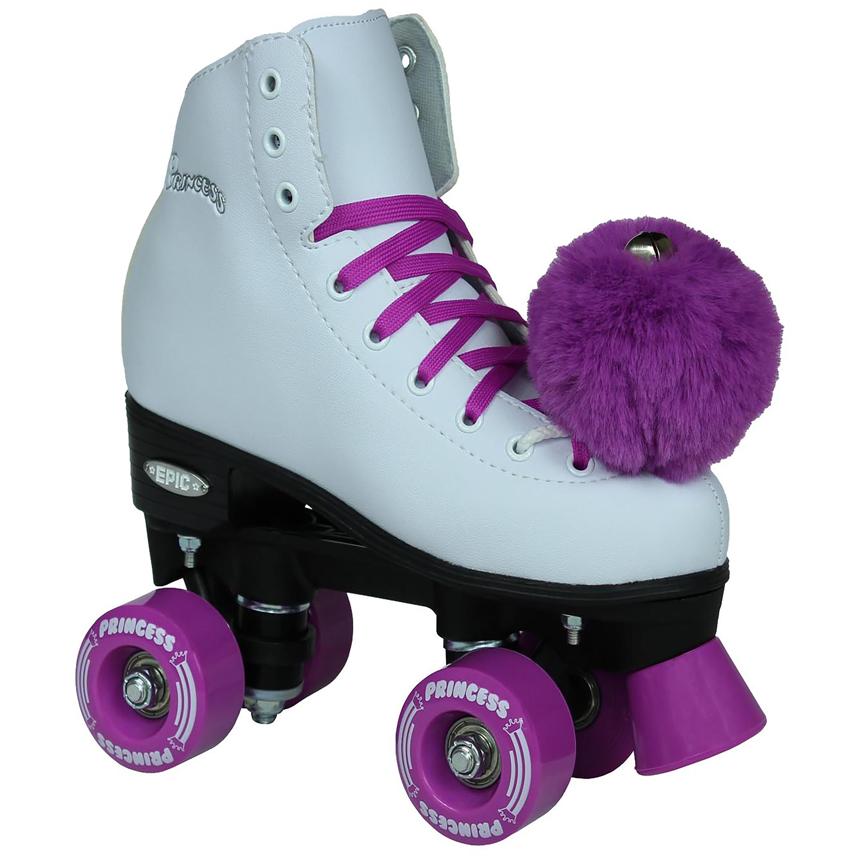 Epic Purple Princess Quad Roller Skates