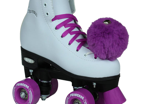 Epic Purple Princess Quad Roller Skates