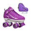 Epic Galaxy Elite Purple Quad Roller Skates Package