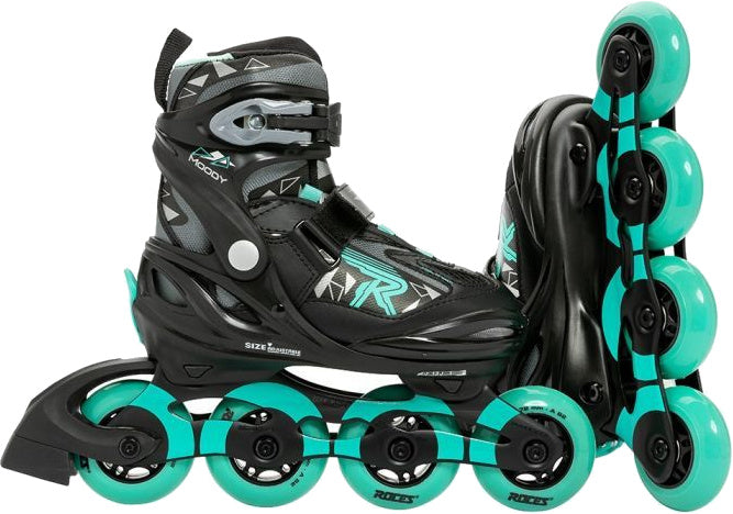 Roces Moody Girl Inlines Black & Aqua