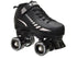 Epic Galaxy Elite Black Quad Roller Skates Package