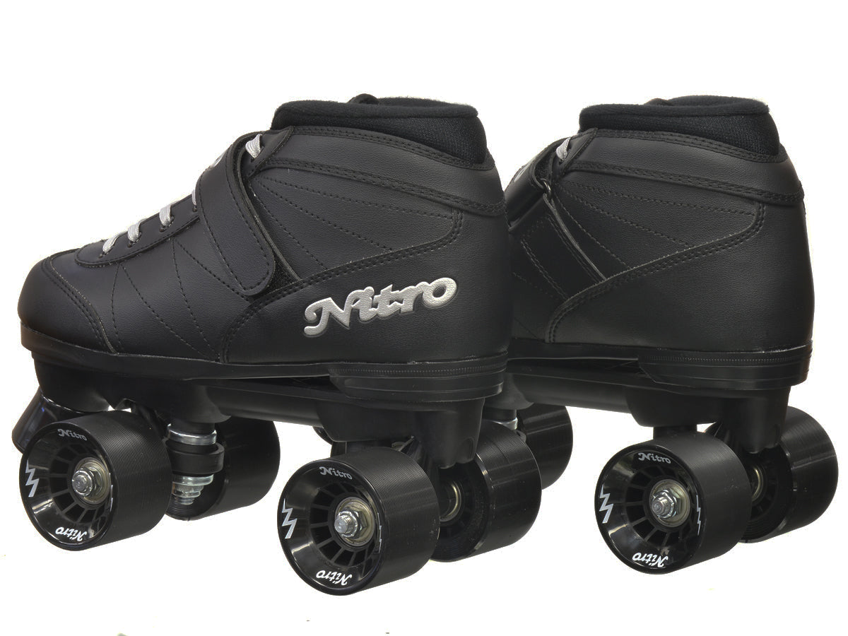 Epic Super Nitro Black Speed Skates Package