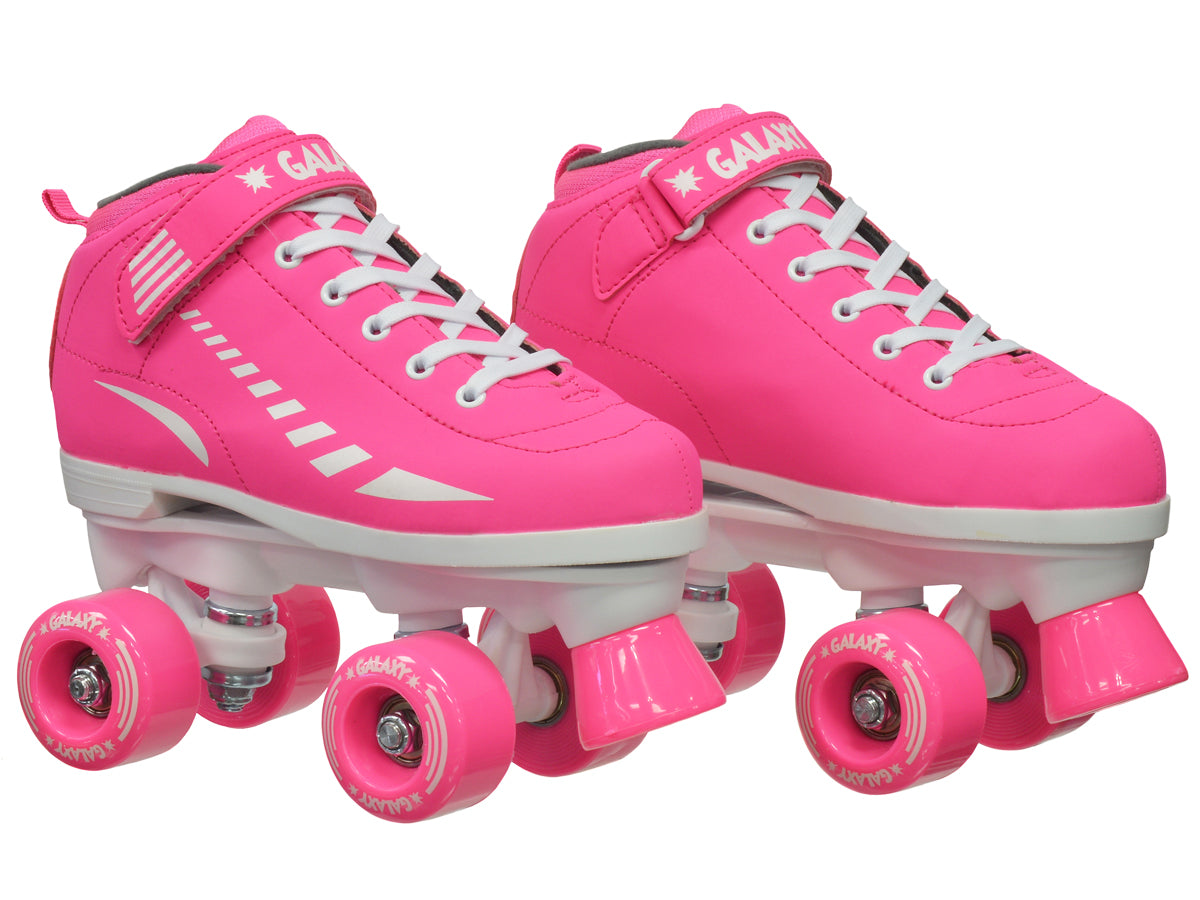 Epic Galaxy Elite Pink Quad Roller Skates Package