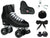 Epic Classic Black Quad Roller Skates Package