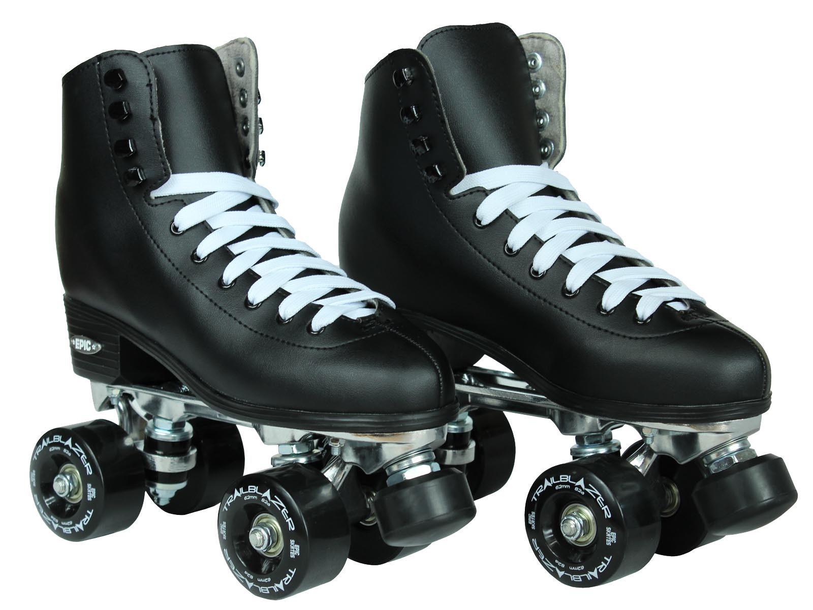 Epic Classic Black Quad Roller Skates Package