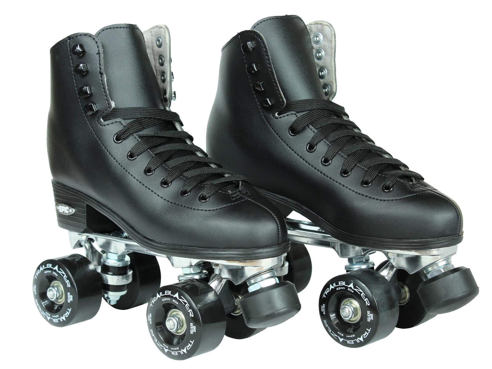 Epic Classic Black Quad Roller Skates Package