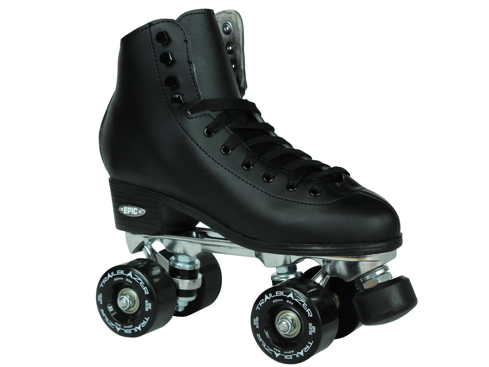 Epic Classic Black Quad Roller Skates Package