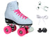 Epic Classic White & Pink Roller Skates Package