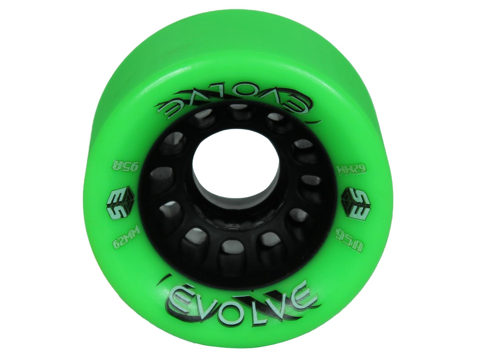 Epic Evolve Green Quad Speed Skate Wheels