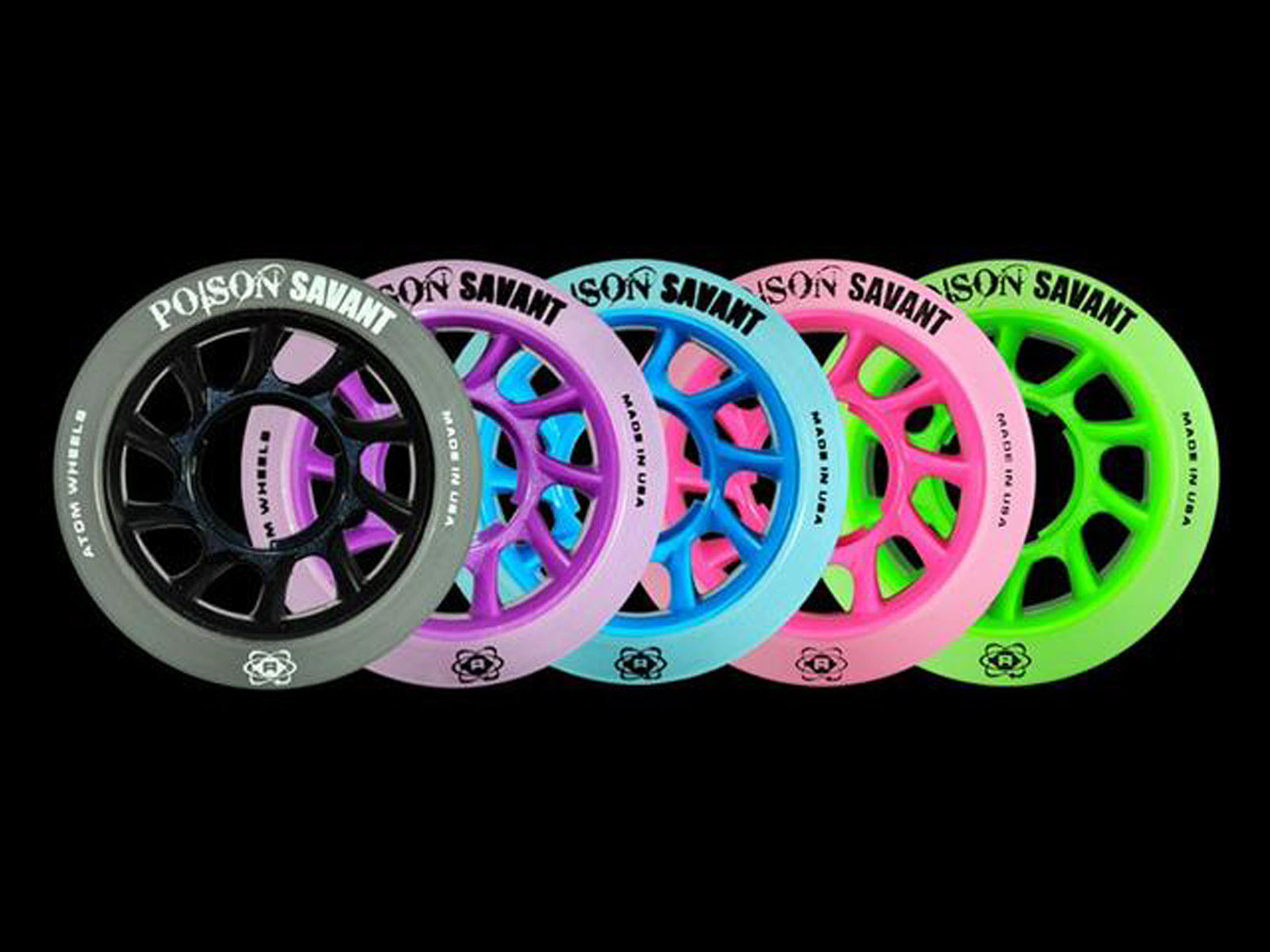 Atom Poison Savant Quad Speed Skate Wheels