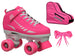 Epic Galaxy Elite Pink Quad Roller Skates Package