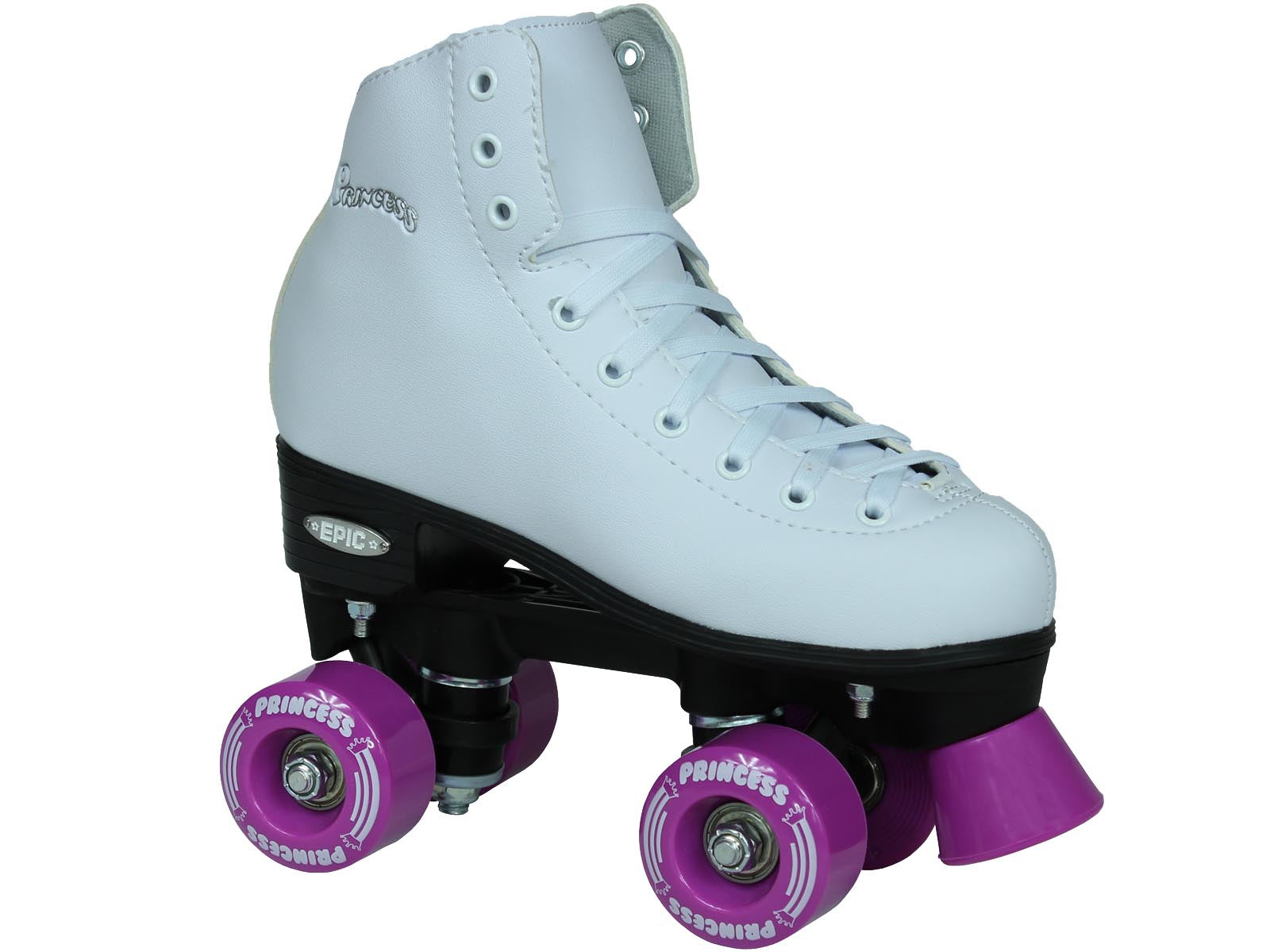 Epic Purple Princess Quad Roller Skates Package