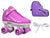 Epic Galaxy Elite Purple Quad Roller Skates Package