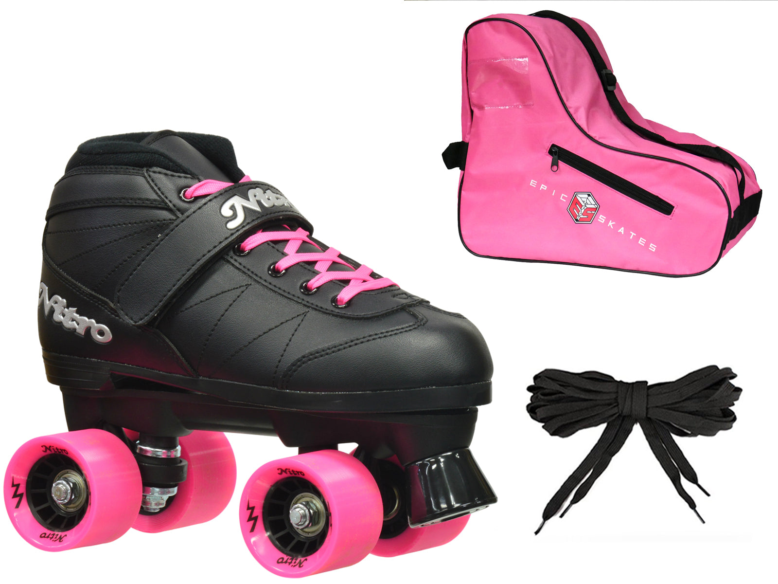 Epic Super Nitro Pink Speed Skates Package