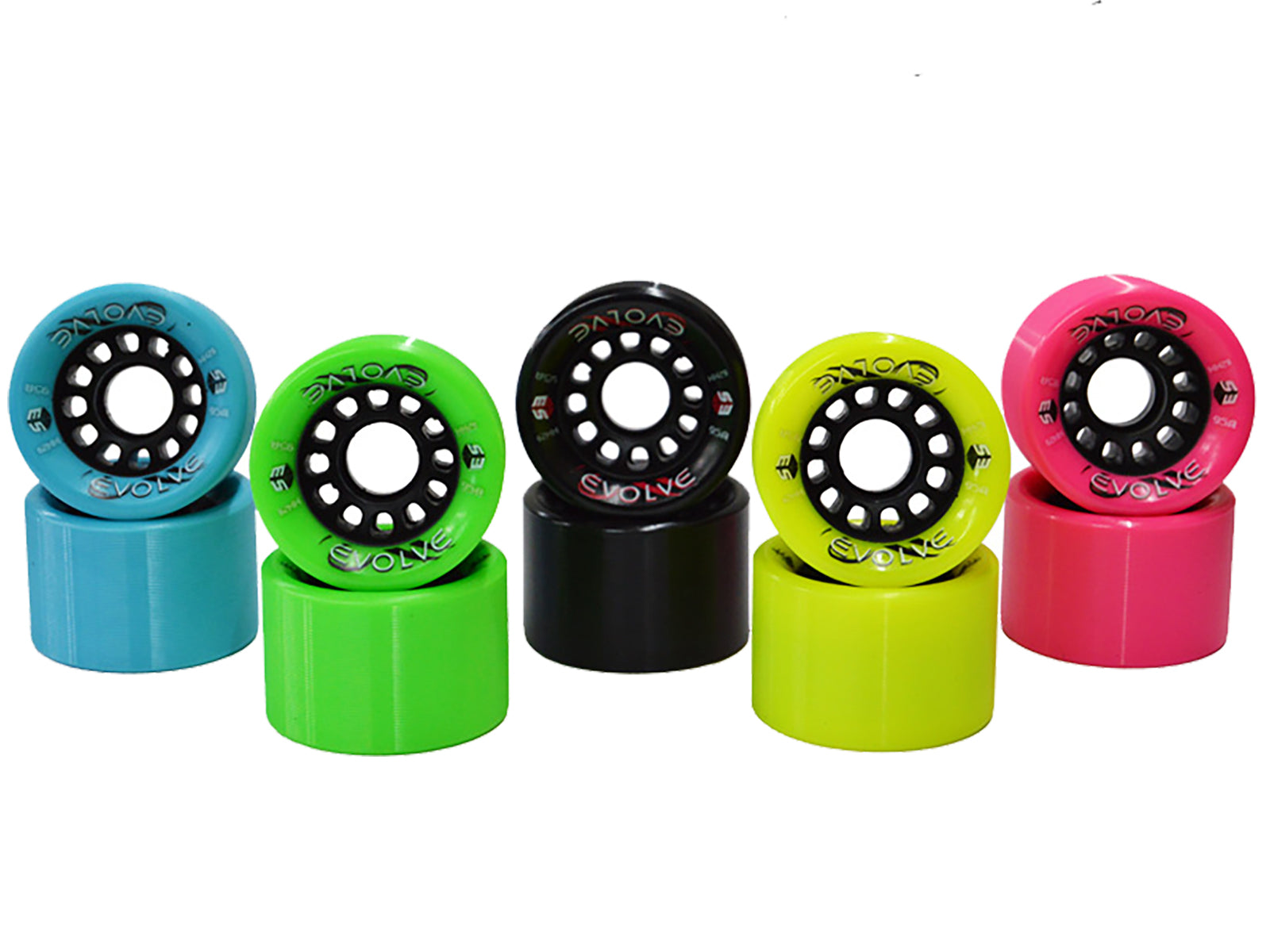 Epic Evolve Black Quad Speed Skate Wheels