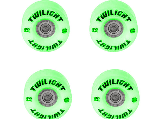 Epic Green Twilight LED Light Up Roller Skate Wheels 4 Pack